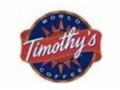 Timothys Promo Codes July 2022